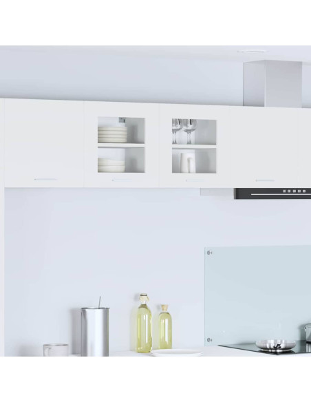 Armadio pensile con porta Riga 2 pcs Bianco 40 x 31 x 40 cm