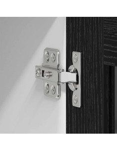 Armadio pensile con porta Riga Rovere Nero 40 x 31 x 40 cm 2