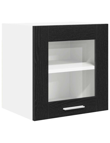 Armadio pensile Riga 2 pcs Rovere Nero 40 x 31 x 40 cm