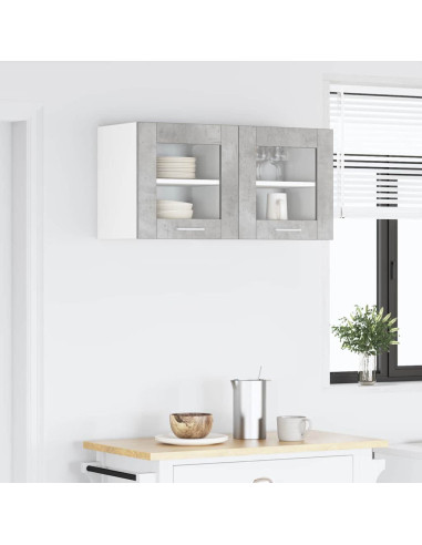 Armadio pensile con porta Riga Grigio cemento 40 x 31 x 40 cm