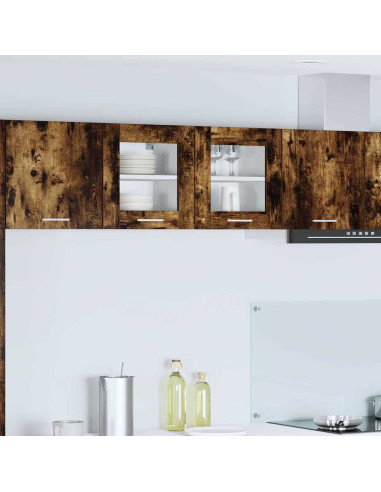 Armadio pensile Riga 2 pcs Rovere fumé 40 x 31 x 40 cm