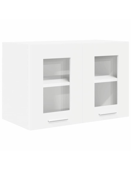Armadio pensile con porta Riga 2 pcs Bianco 60 x 31 x 40 cm