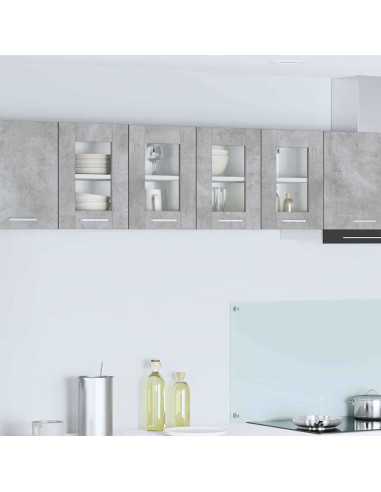 Armadio pensile con porta Riga Grigio cemento 60 x 31 x 40 cm