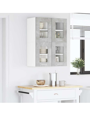 Armadio pensile con porta Riga Grigio cemento 60 x 31 x 40 cm