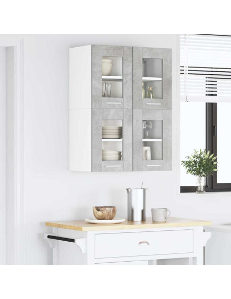 Armadio pensile con porta Riga Grigio cemento 60 x 31 x 40 cm