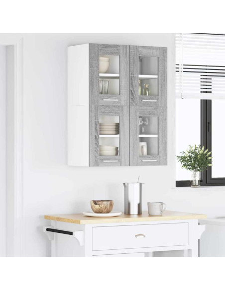 Armadio pensile con porta Riga Grigio Sonoma 60 x 31 x 40 cm