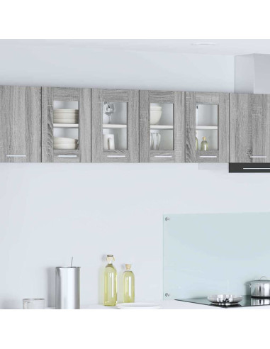 Armadio pensile Riga 2 pcs Grigio Sonoma 60 x 31 x 40 cm