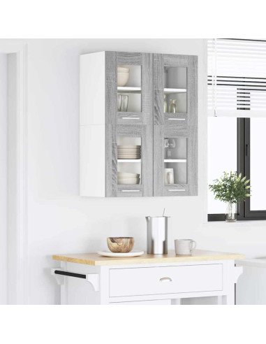 Armadio pensile Riga 2 pcs Grigio Sonoma 60 x 31 x 40 cm