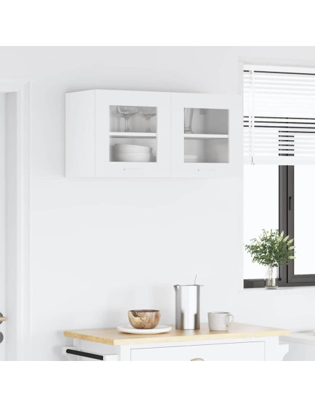 Armadio pensile Riga Bianco 80 x 31 x 40 cm Legno multistrato