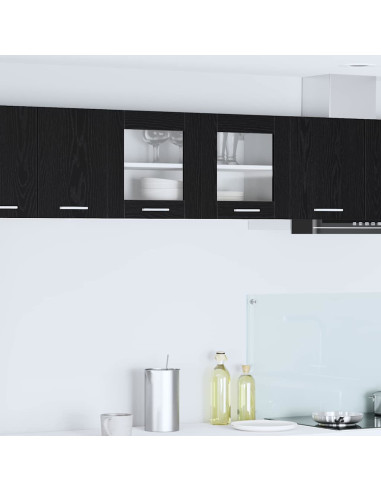 Armadio pensile Riga Rovere Affumicato e Bianco 80 x 31 x 40 cm