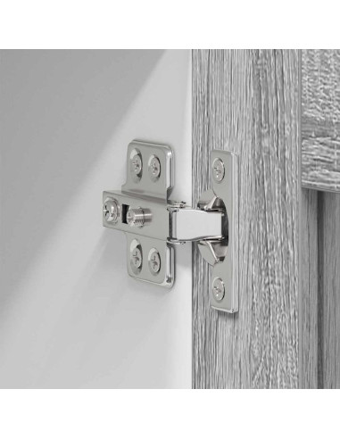 Armadio pensile Riga Grigio Sonoma e Bianco 80 x 31 x 40 cm