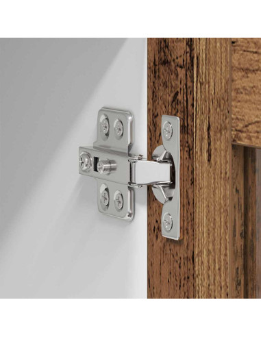 Armadio pensile Riga Rovere Affumicato e Bianco 80 x 31 x 40 cm