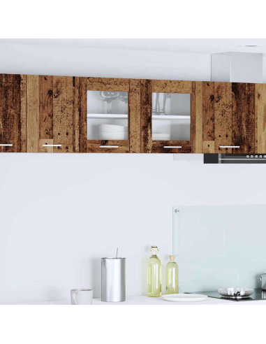 Armadio pensile Riga Rovere Affumicato e Bianco 80 x 31 x 40 cm