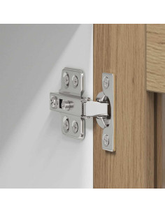 Armadio pensile Riga Rovere Artigiano e Bianco 80 x 31 x 40 cm 2