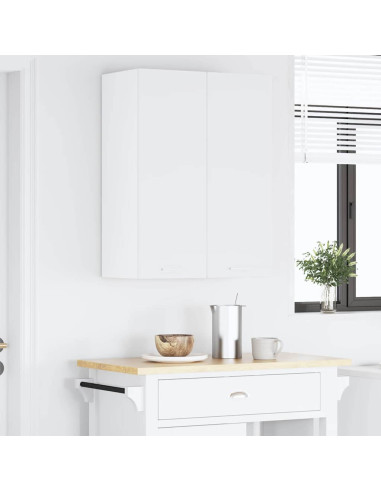 Armadio pensile con porta Riga 2 pcs Bianco 30 x 31 x 80 cm