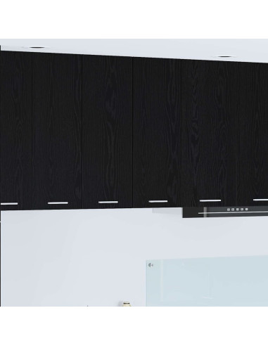 Armadio pensile Riga Rovere Affumicato e Bianco 30 x 31 x 80 cm