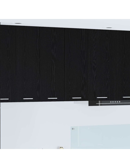 Armadio pensile Riga Rovere Affumicato e Bianco 30 x 31 x 80 cm