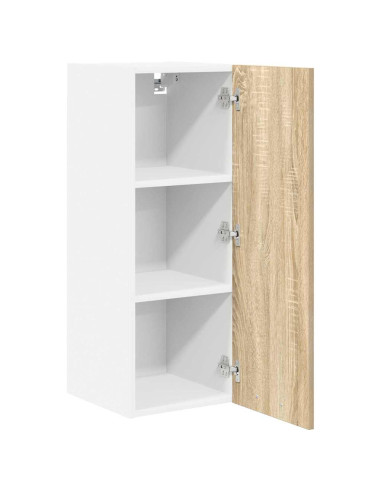 Armadio pensile con porta Riga 2 pcs Quercia Sonoma e Bianca