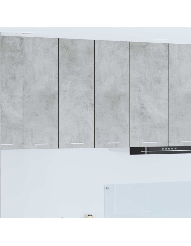 Armadio pensile Riga Grigio Cemento e Bianco 30 x 31 x 80 cm