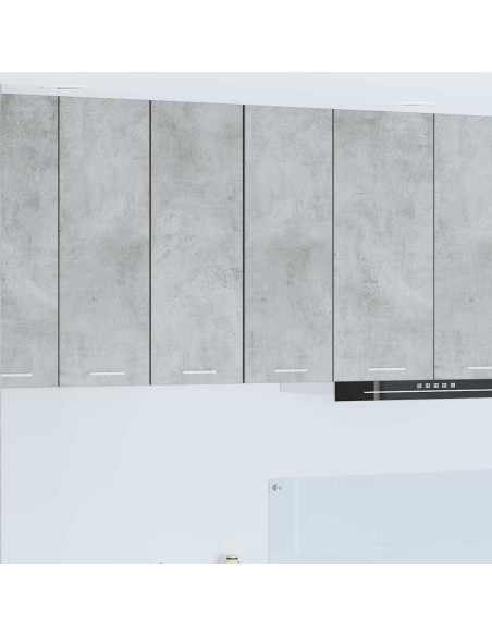 Armadio pensile Riga Grigio Cemento e Bianco 30 x 31 x 80 cm