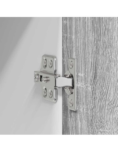 Armadio pensile con porta Riga 2 pcs Grigio Sonoma e Bianco
