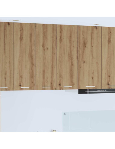 Armadio pensile con porta Riga 2 pcs Rovere Artigiano e Bianco