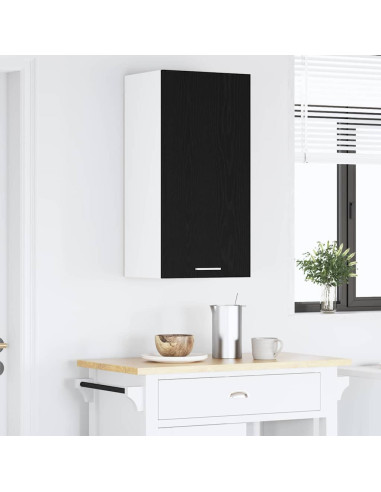 Armadio pensile Riga Rovere Affumicato e Bianco 40 x 31 x 80 cm