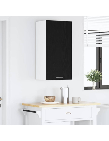 Armadio pensile Riga Rovere Affumicato e Bianco 40 x 31 x 80 cm