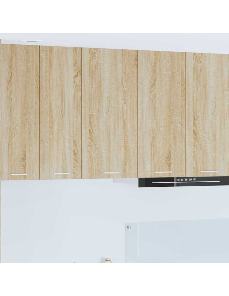 Armadio pensile Riga Quercia Sonoma e Bianca 40 x 31 x 80 cm