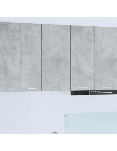 Armadio pensile Riga Grigio Cemento e Bianco 40 x 31 x 80 cm