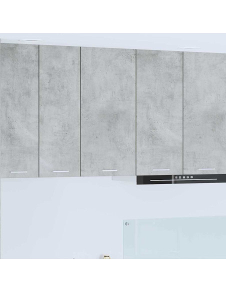 Armadio pensile Riga Grigio Cemento e Bianco 40 x 31 x 80 cm