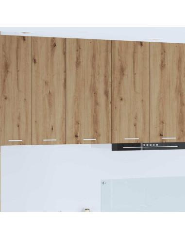 Armadio pensile Riga Rovere Artigiano e Bianco 40 x 31 x 80 cm