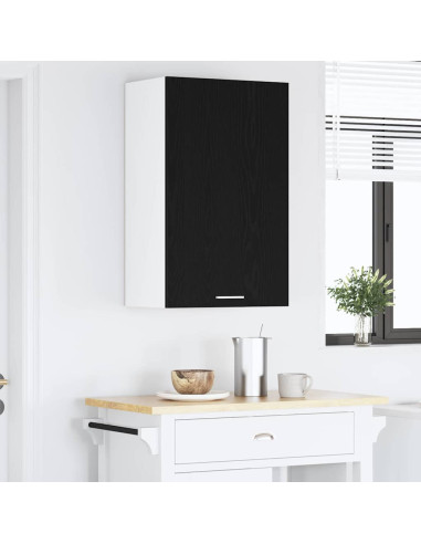 Armadio pensile Riga Rovere Affumicato e Bianco 50 x 31 x 80 cm