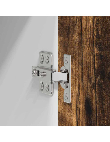 Armadio pensile Riga Rovere Affumicato e Bianco 50 x 31 x 80 cm