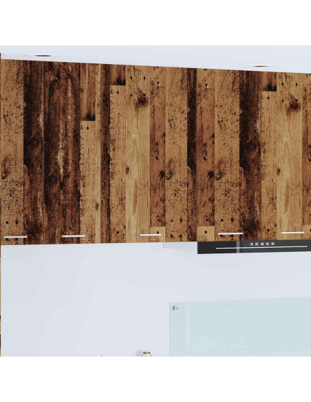 Armadio pensile Riga Rovere Affumicato e Bianco 50 x 31 x 80 cm