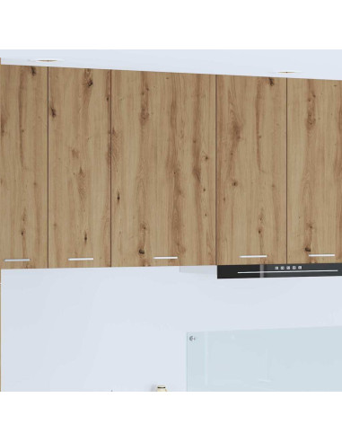 Armadio pensile Riga Rovere Artigiano e Bianco 50 x 31 x 80 cm