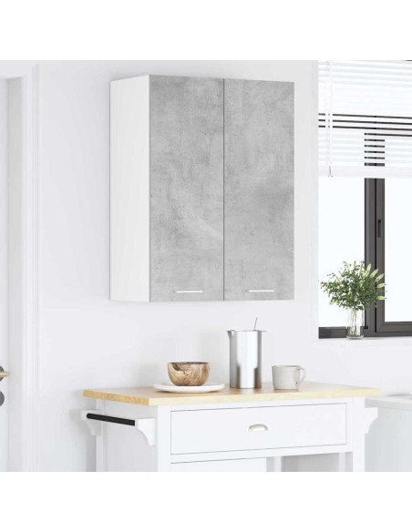 Armadio pensile con porta Riga Grigio cemento 60 x 31 x 80 cm