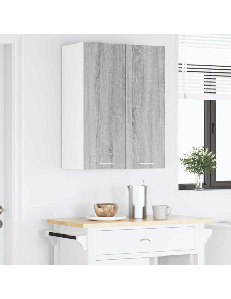 Armadio pensile con porta Riga Grigio Sonoma 60 x 31 x 80 cm