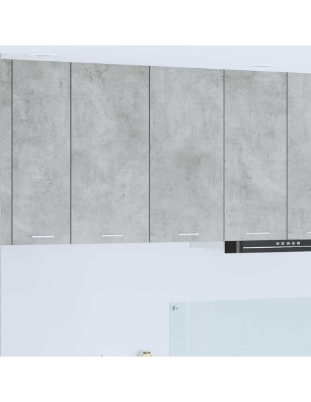 Armadio pensile con porta Riga Grigio cemento 80 x 31 x 80 cm