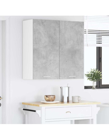 Armadio pensile con porta Riga Grigio cemento 80 x 31 x 80 cm