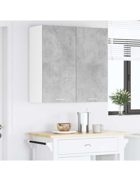 Armadio pensile con porta Riga Grigio cemento 80 x 31 x 80 cm