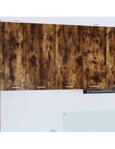 Armadio pensile con porta Riga Rovere fumé 80 x 31 x 80 cm