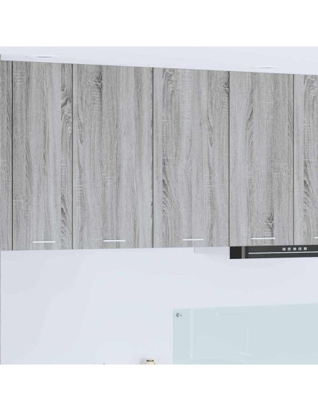 Armadio pensile con porta Riga Grigio Sonoma 80 x 31 x 80 cm