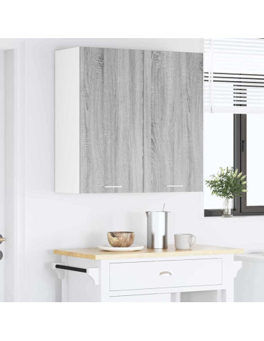 Armadio pensile con porta Riga Grigio Sonoma 80 x 31 x 80 cm