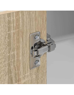 Armadio pensile Riga Quercia Sonoma e Bianca 57 x 57 x 80 cm 2