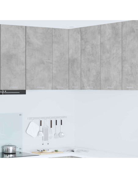 Armadio pensile Riga Grigio Cemento e Bianco 57 x 57 x 80 cm