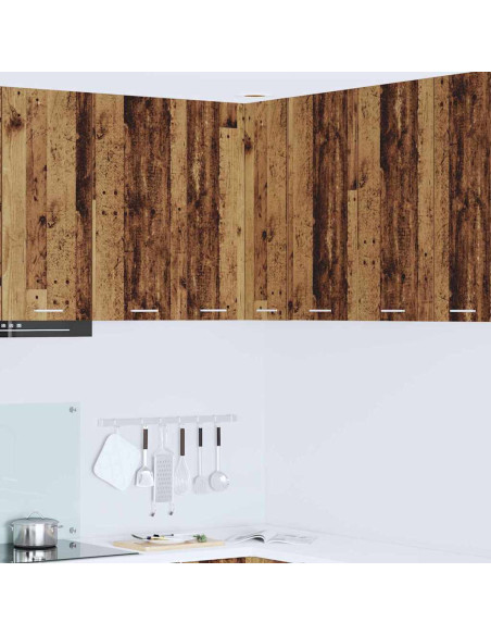 Armadio pensile Riga Rovere Affumicato e Bianco 57 x 57 x 80 cm