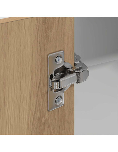 Armadio pensile Riga Rovere Artigiano e Bianco 57 x 57 x 80 cm