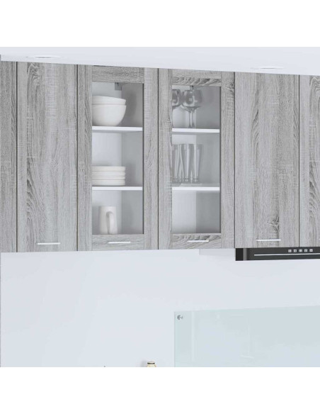 Armadio pensile con porta Riga Grigio Sonoma 40 x 31 x 80 cm