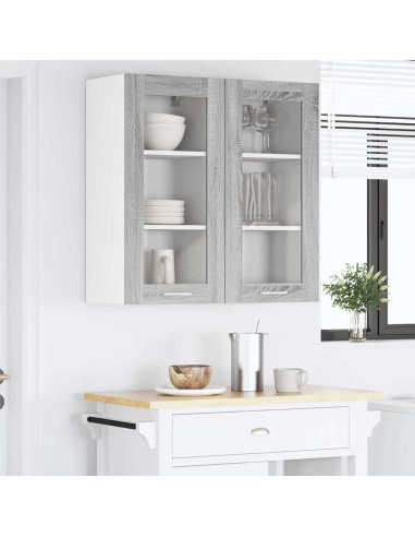 Armadio pensile con porta Riga Grigio Sonoma 40 x 31 x 80 cm